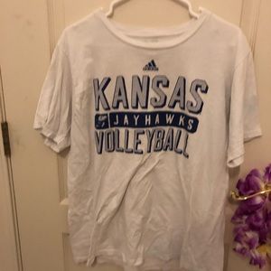 ADIDAS kansas university volleyball shirt